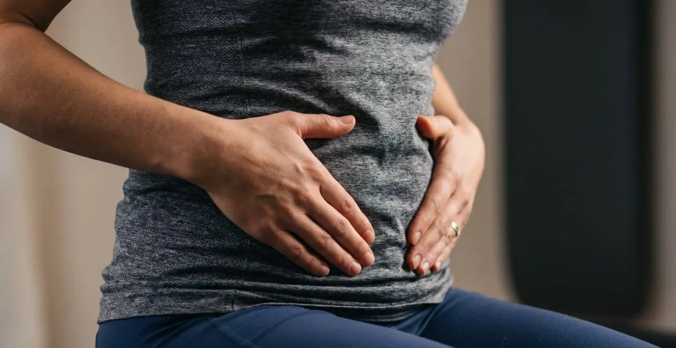 Démonstration de l'activation du transverse avant un effort pour protéger le périnée